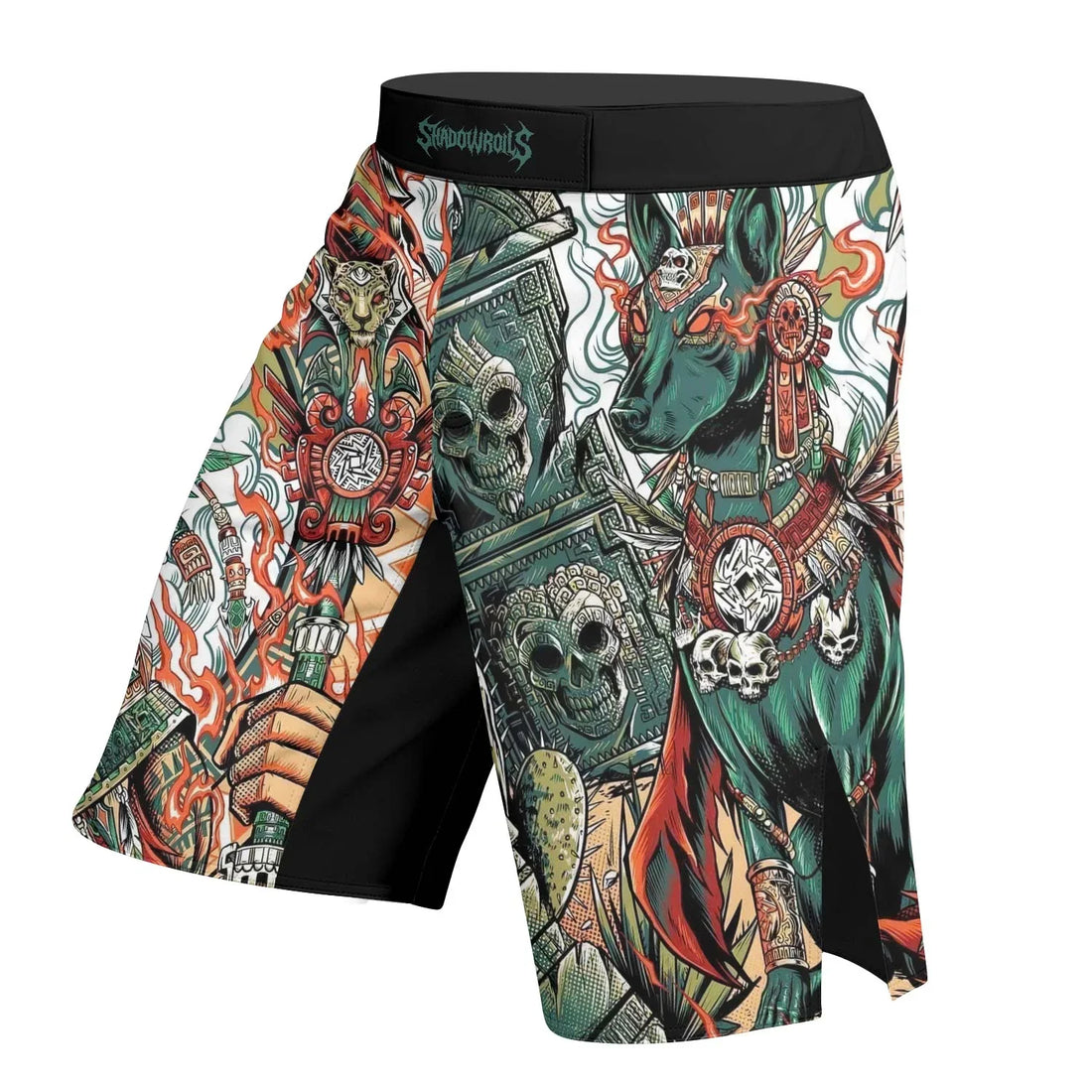 Jaguar Heir Fight Shorts – right side mockup
