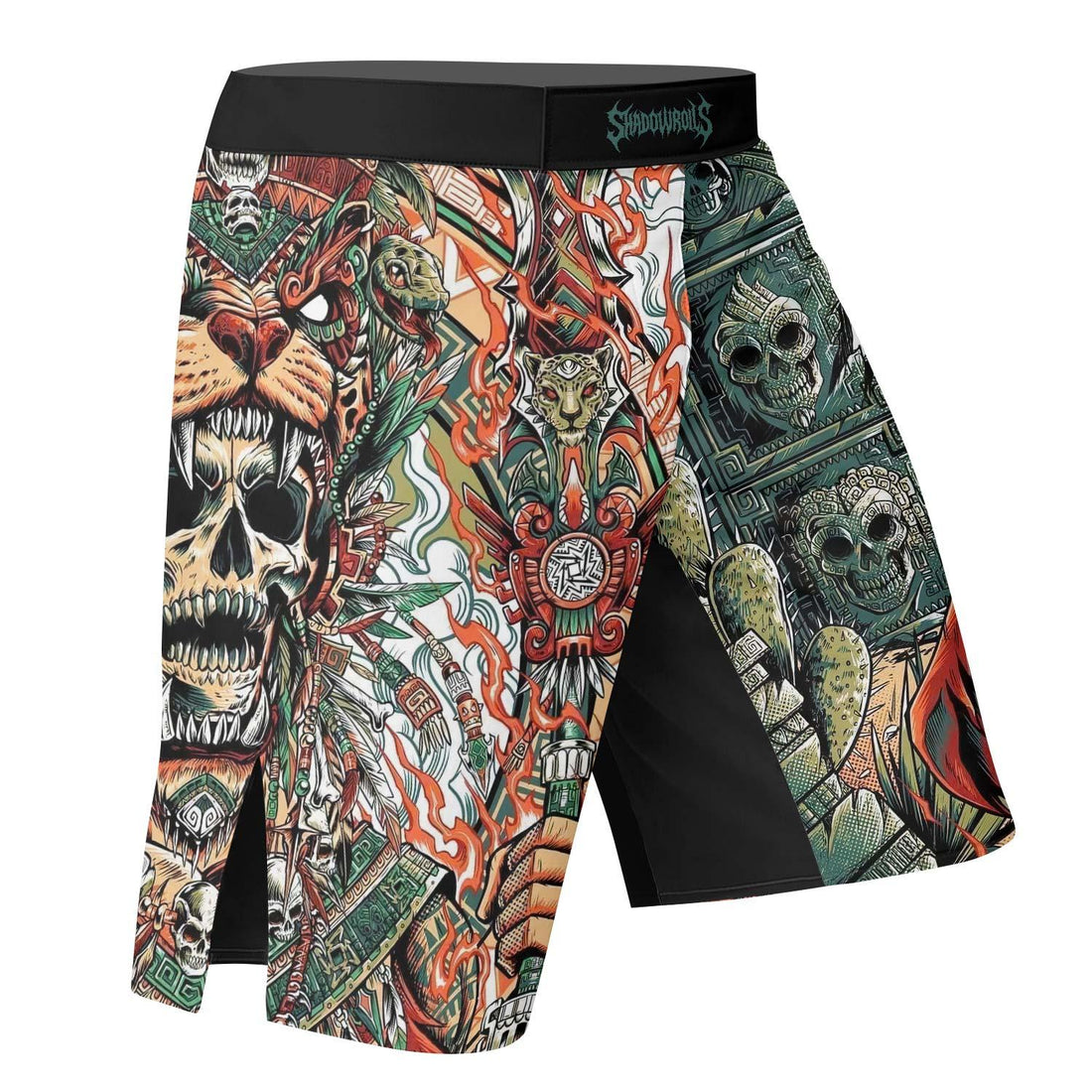 Jaguar Heir Fight Shorts – right side mockup