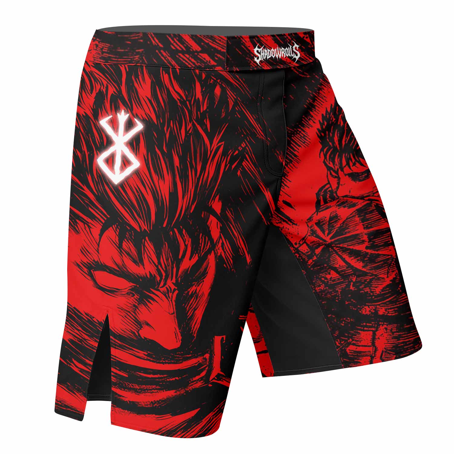 Berserk Guts Fight Shorts – Durable MMA & Training Gear, L