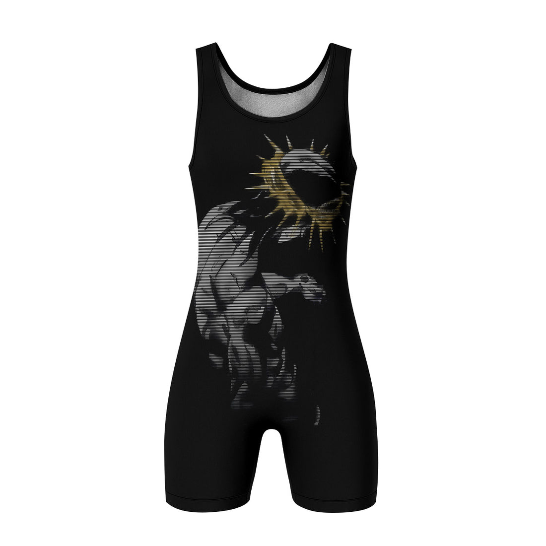 Crown of Thorns Wrestling Singlet - front and back view