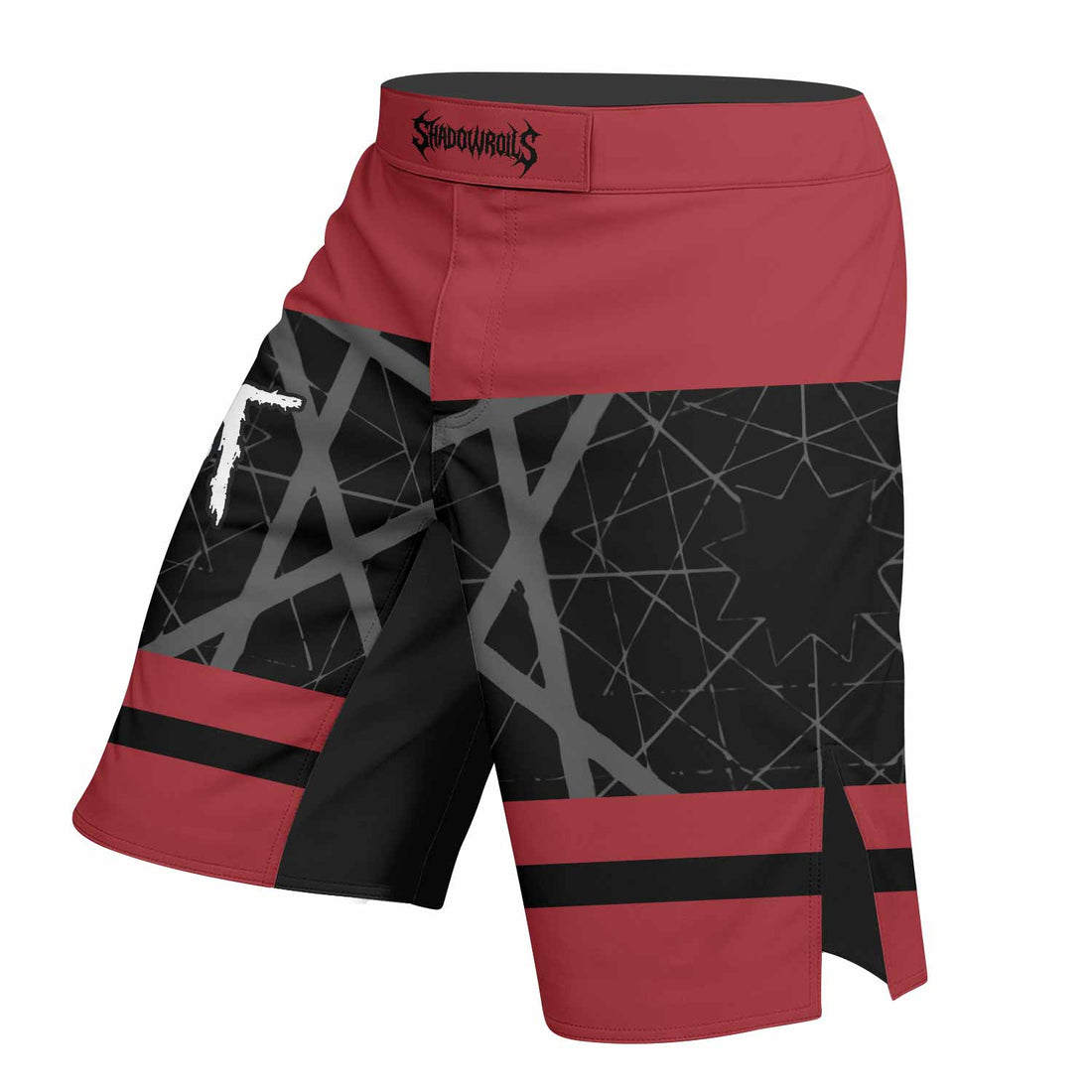 Des Moines 95 Fight Shorts - right side mockup