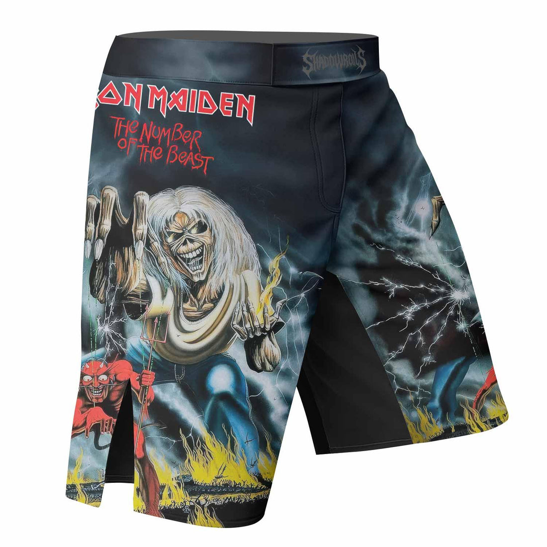 Eternal Beast Fight Shorts - right side mockup