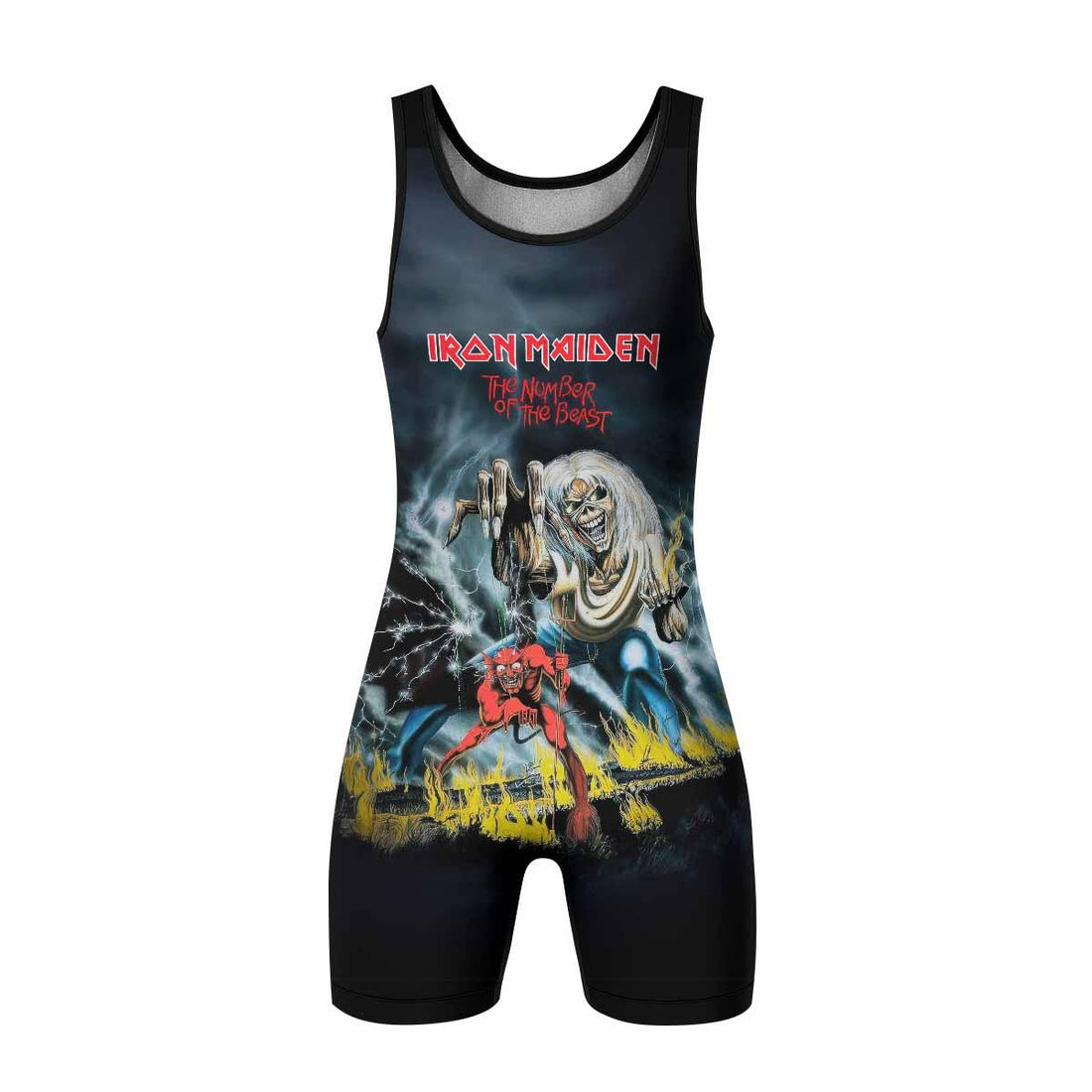 Eternal Beast Wrestling Singlet - front and back view