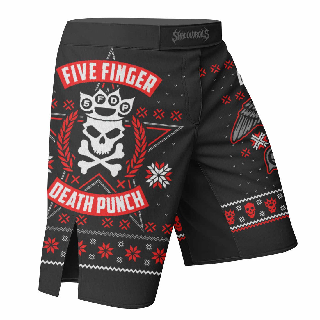 Five Finger Death Punch Eagle Heavy Metal Band Mixed Martial Arts Shorts - right side mockup