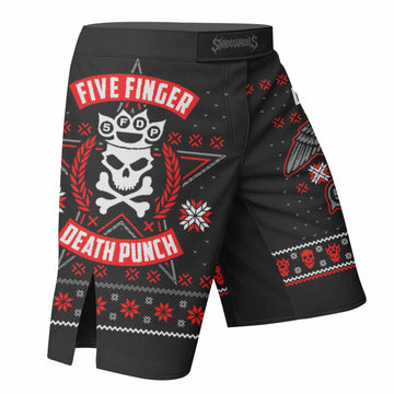 Five Finger Death Punch Eagle Heavy Metal Band Mixed Martial Arts Shorts - right side mockup