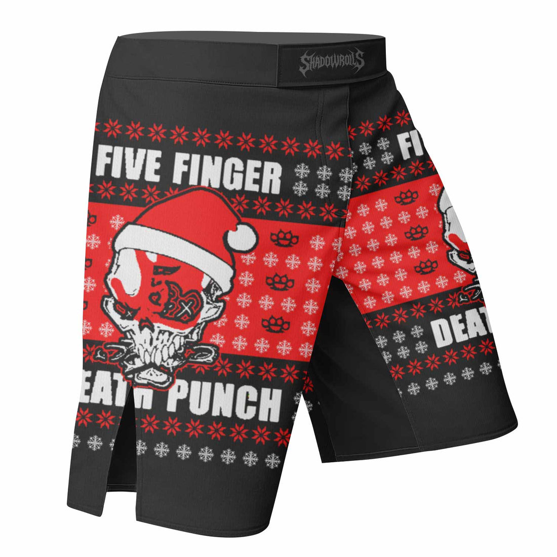 Five Finger Death Punch Ugly Heavy Metal Band Mixed Martial Arts Shorts - right side mockup