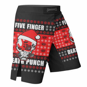 Five Finger Death Punch Ugly Heavy Metal Band Mixed Martial Arts Shorts - right side mockup