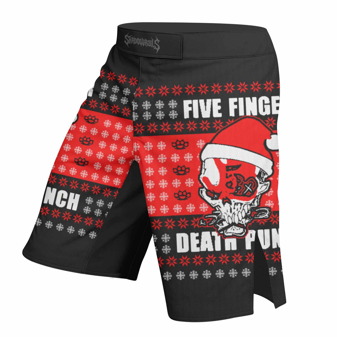 Five Finger Death Punch Ugly Heavy Metal Band Mixed Martial Arts Shorts - right side mockup