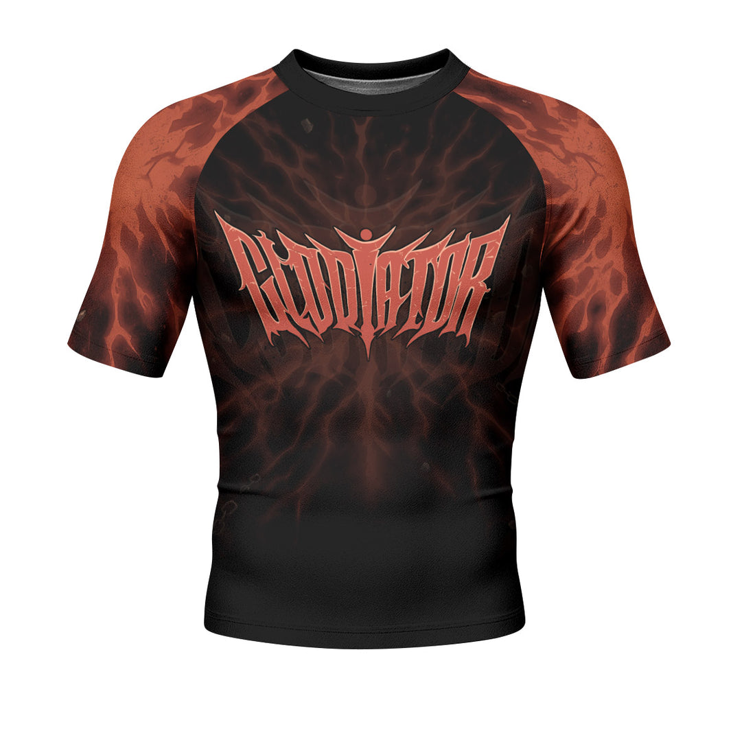 Gladiators' Last Stand Men’s Short Sleeve Rash Guard - front and back view