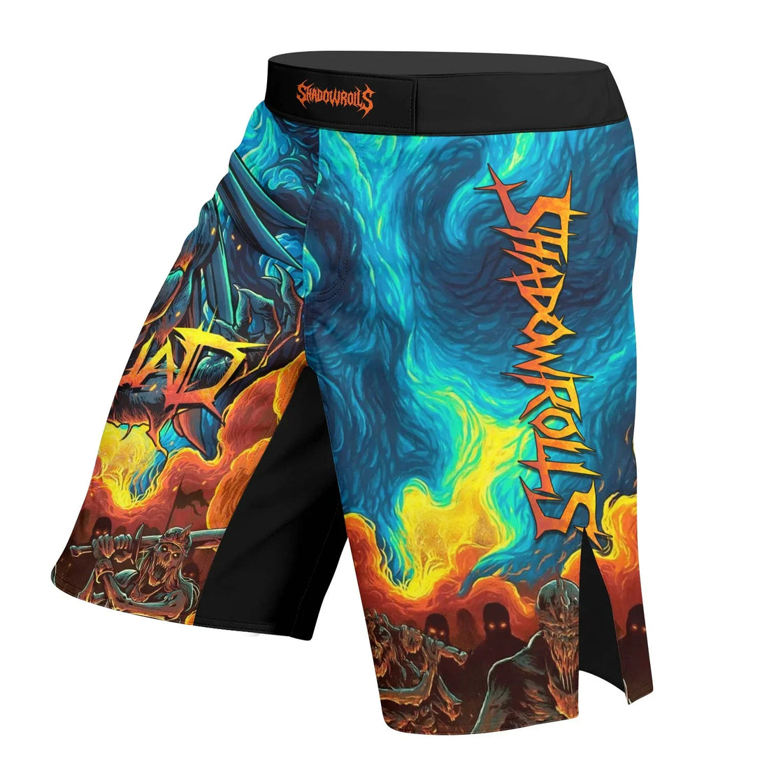 Infernal Squad Fight Shorts – right side mockup