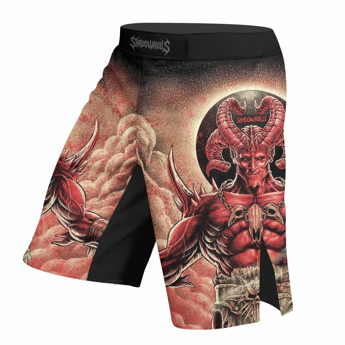 Lord of Hell Fight Shorts - right side mockup