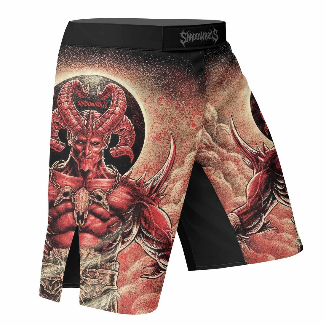 Lord of Hell Fight Shorts - right side mockup