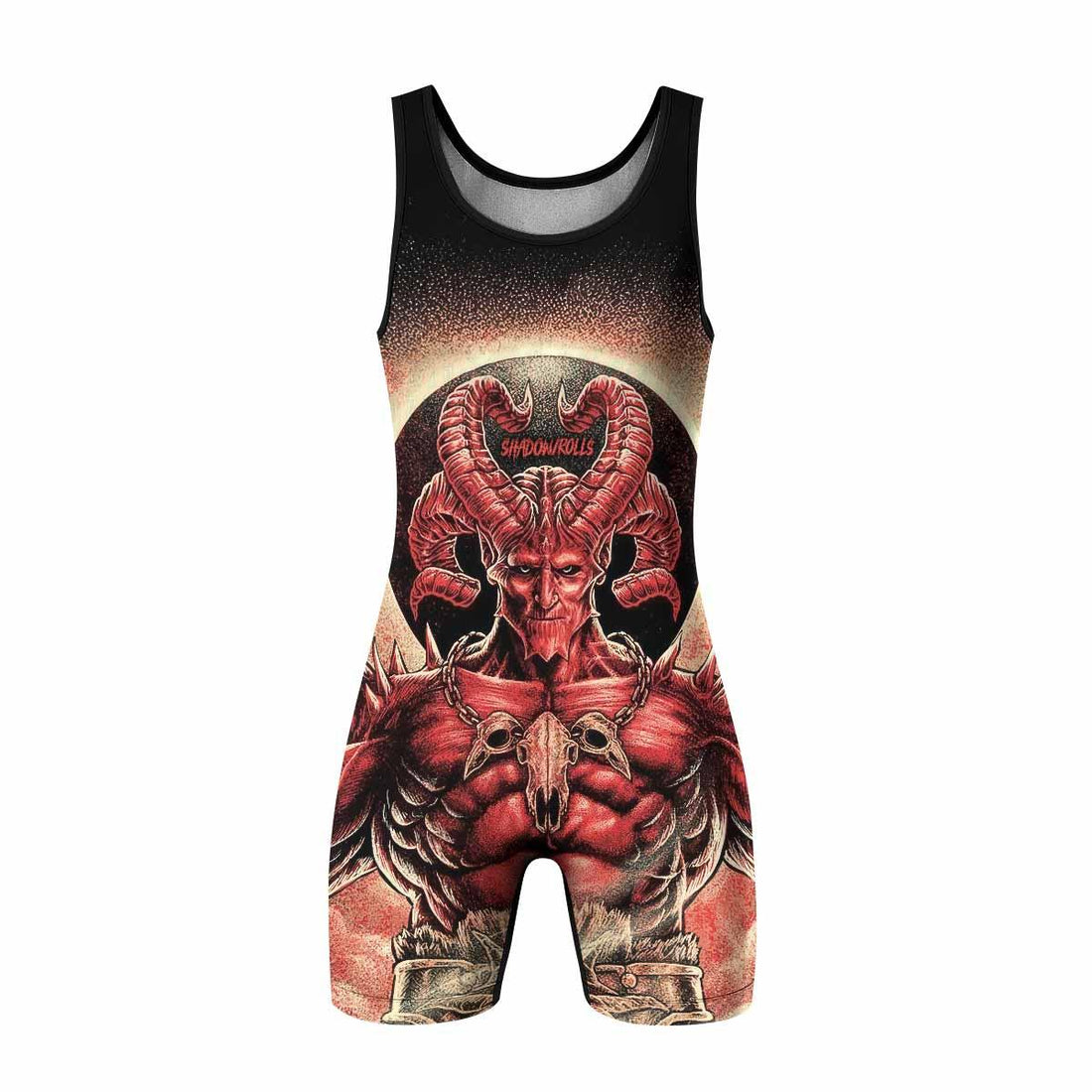 Lord of Hell Wrestling Singlet - front and back view