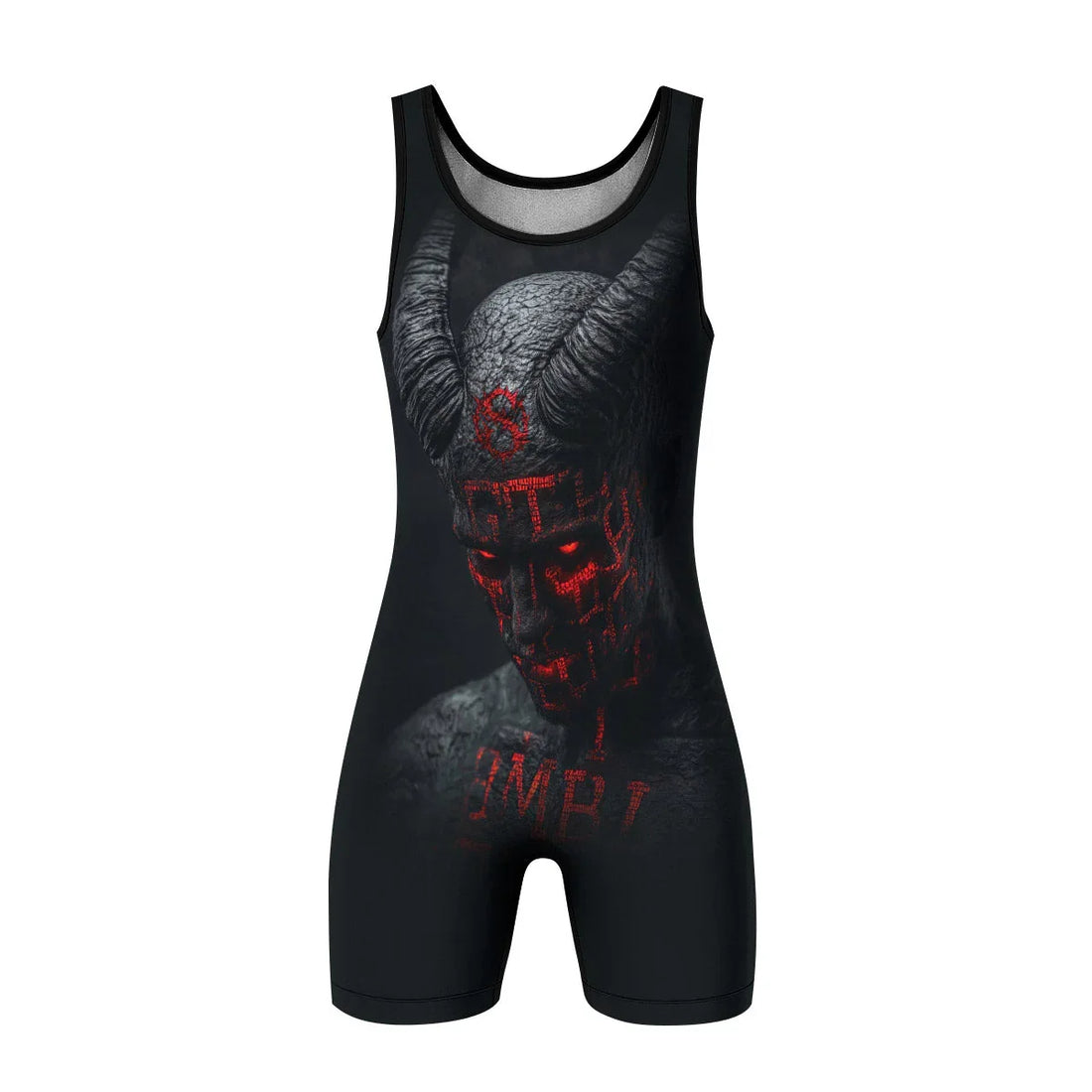 Lord of the Abyss Wrestling Singlet - front and back view