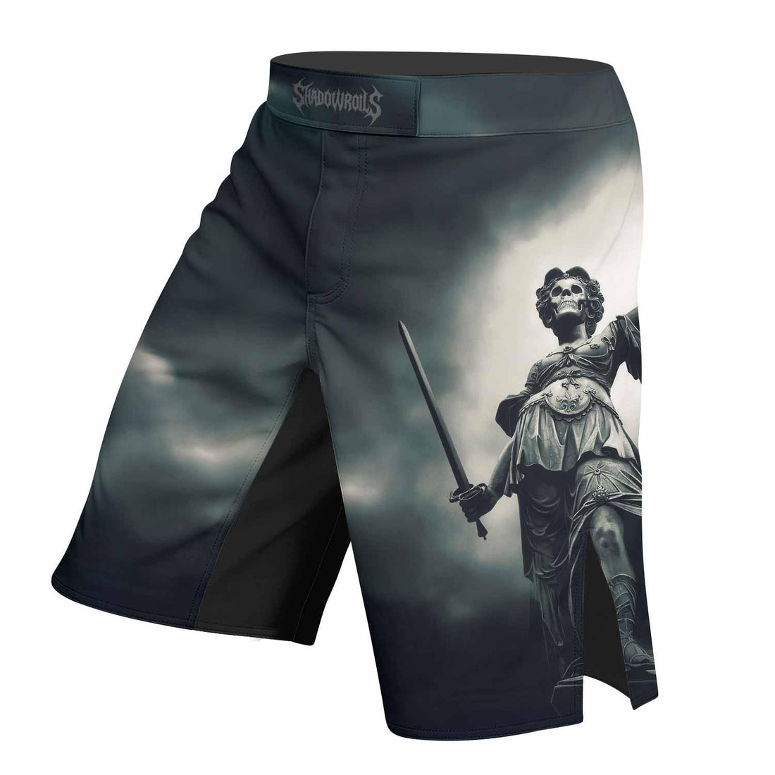 Metallica And Justice For All Fight Shorts - right side mockup