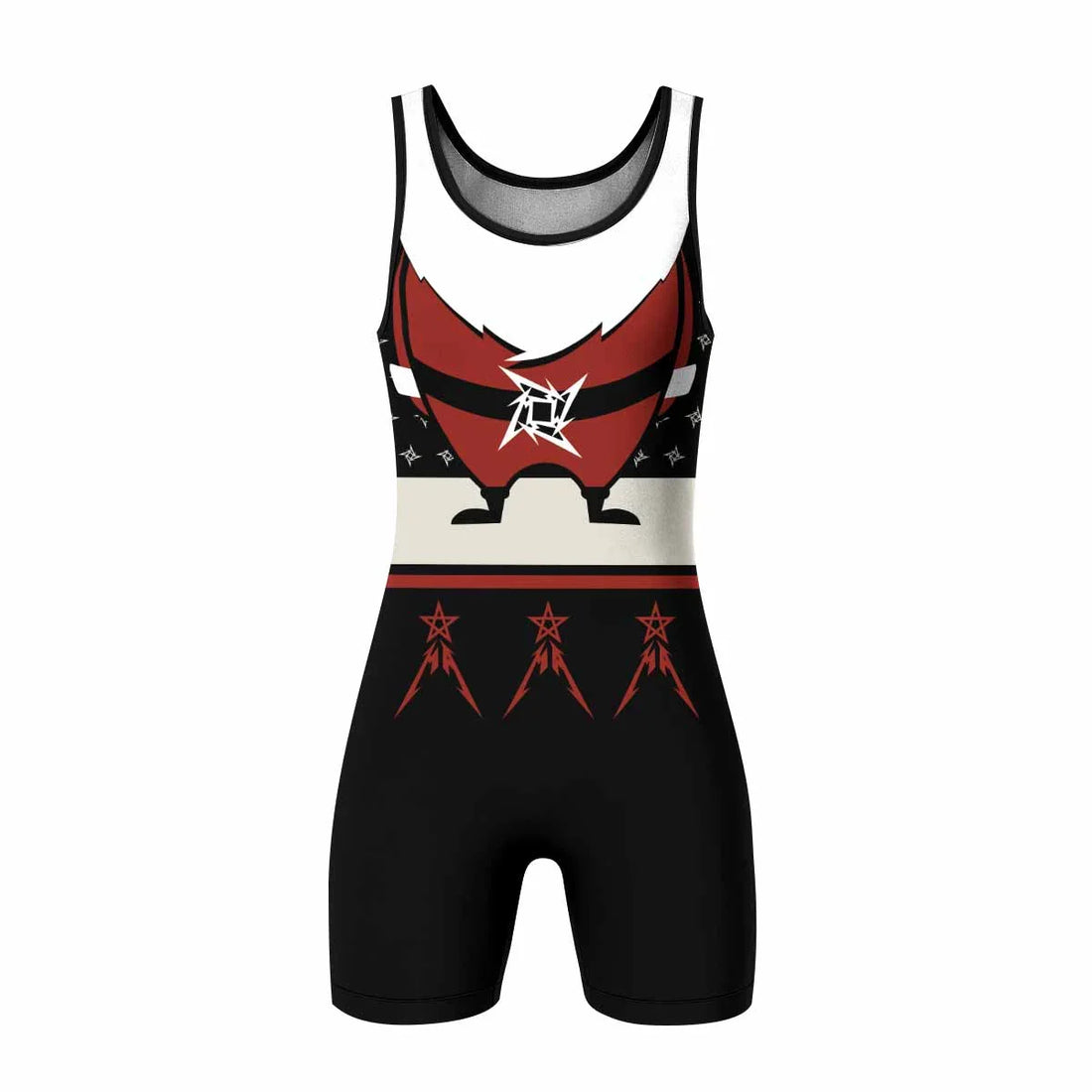 Metallica Enter Santaman Wrestling Singlet - front and back view