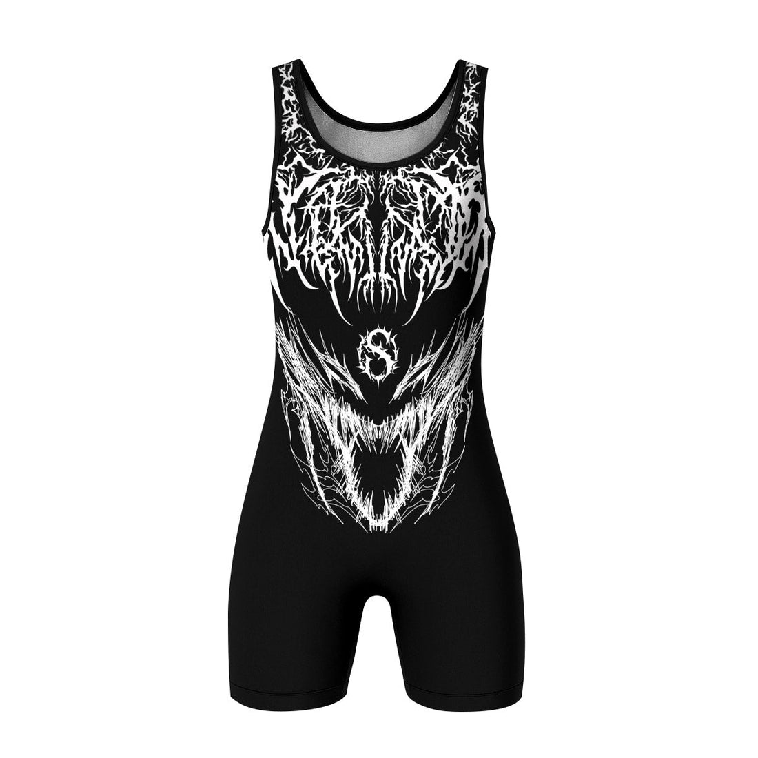 Spine of the Abyss Wrestling Singlet - front and back view