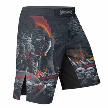 Wrath of the Undying Fight Shorts – right side mockup