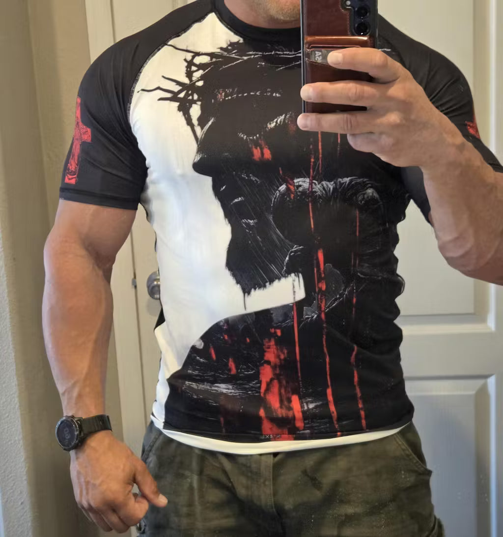 Red Redemption Rash Guard