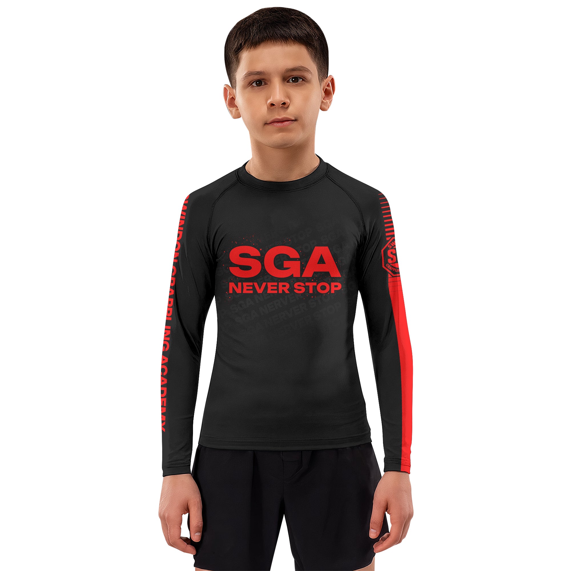 SGA Never Stop Kids Rash Guard