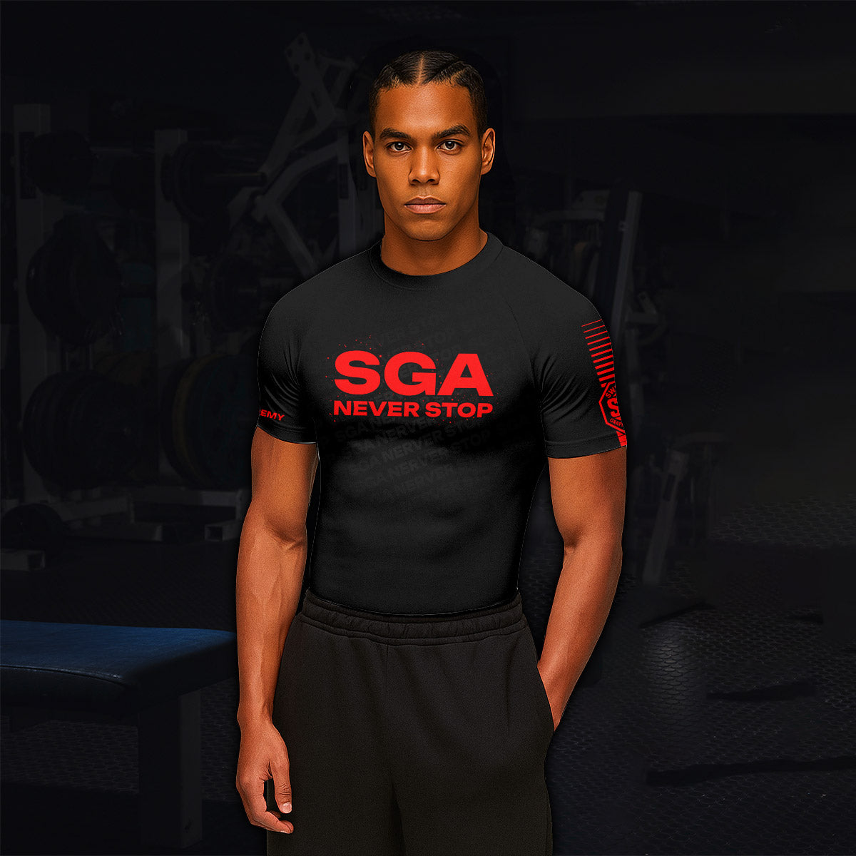 SGA Never Stop Rash Guard