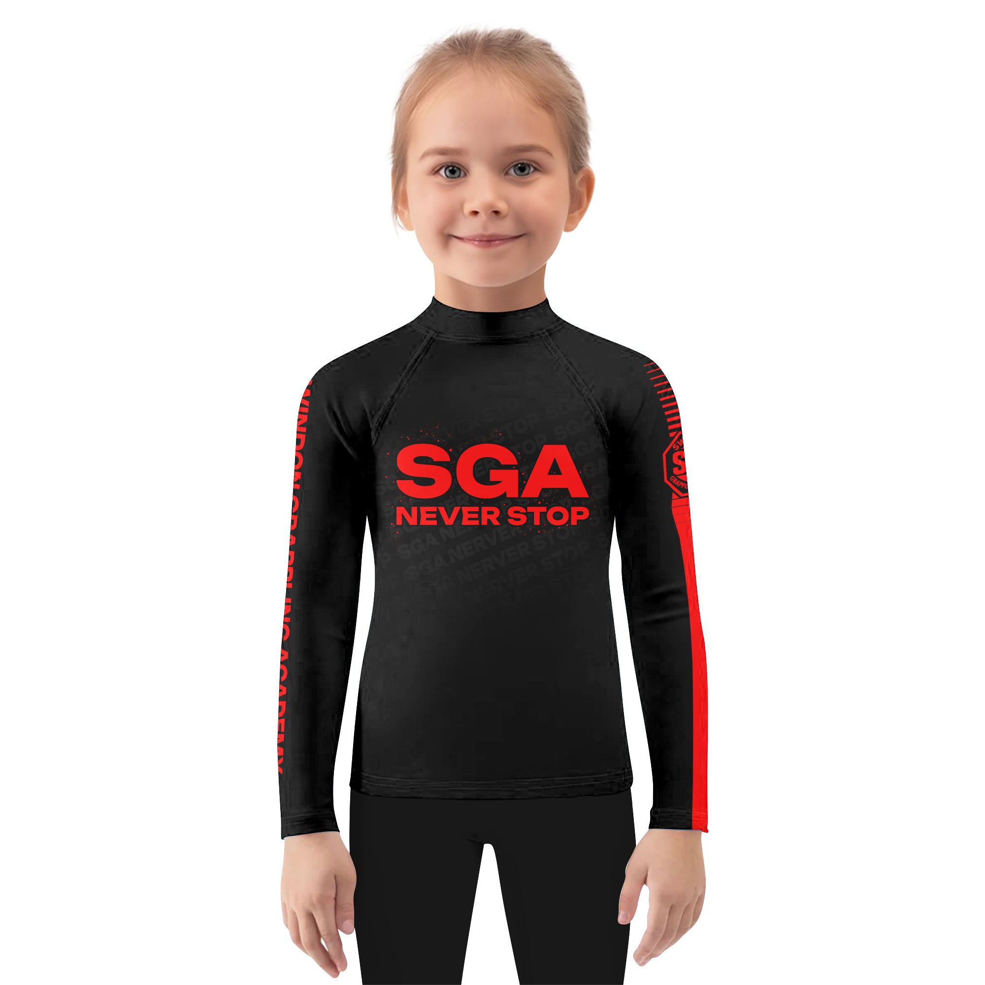 SGA Never Stop Kids Rash Guard