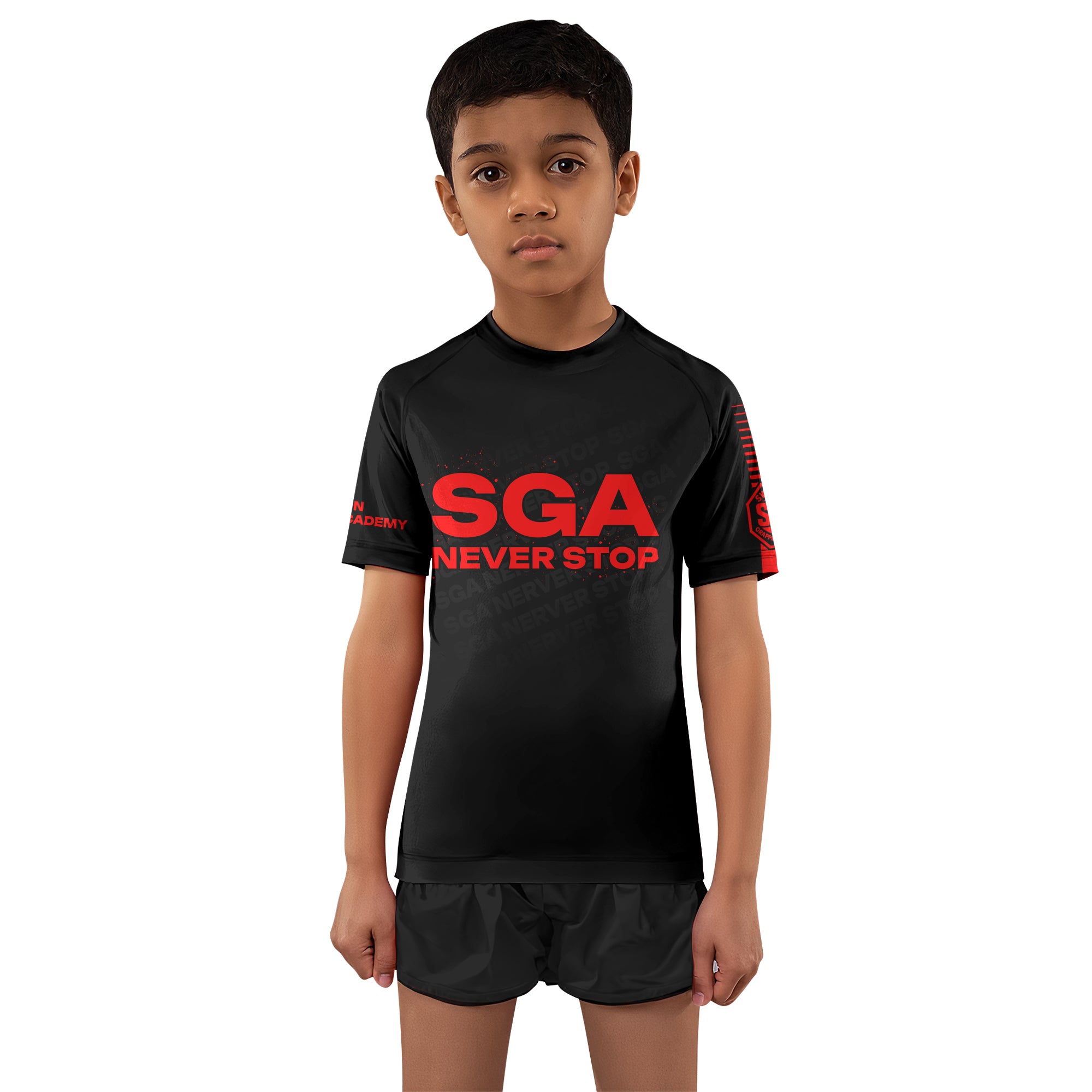 SGA Never Stop Kids Rash Guard