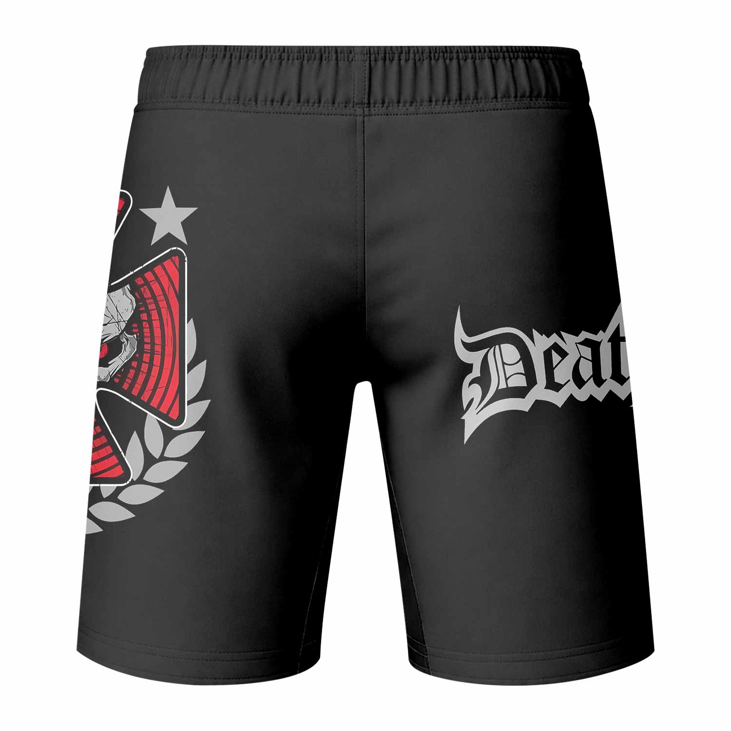 Death Punch Fight Shorts - back view mockup