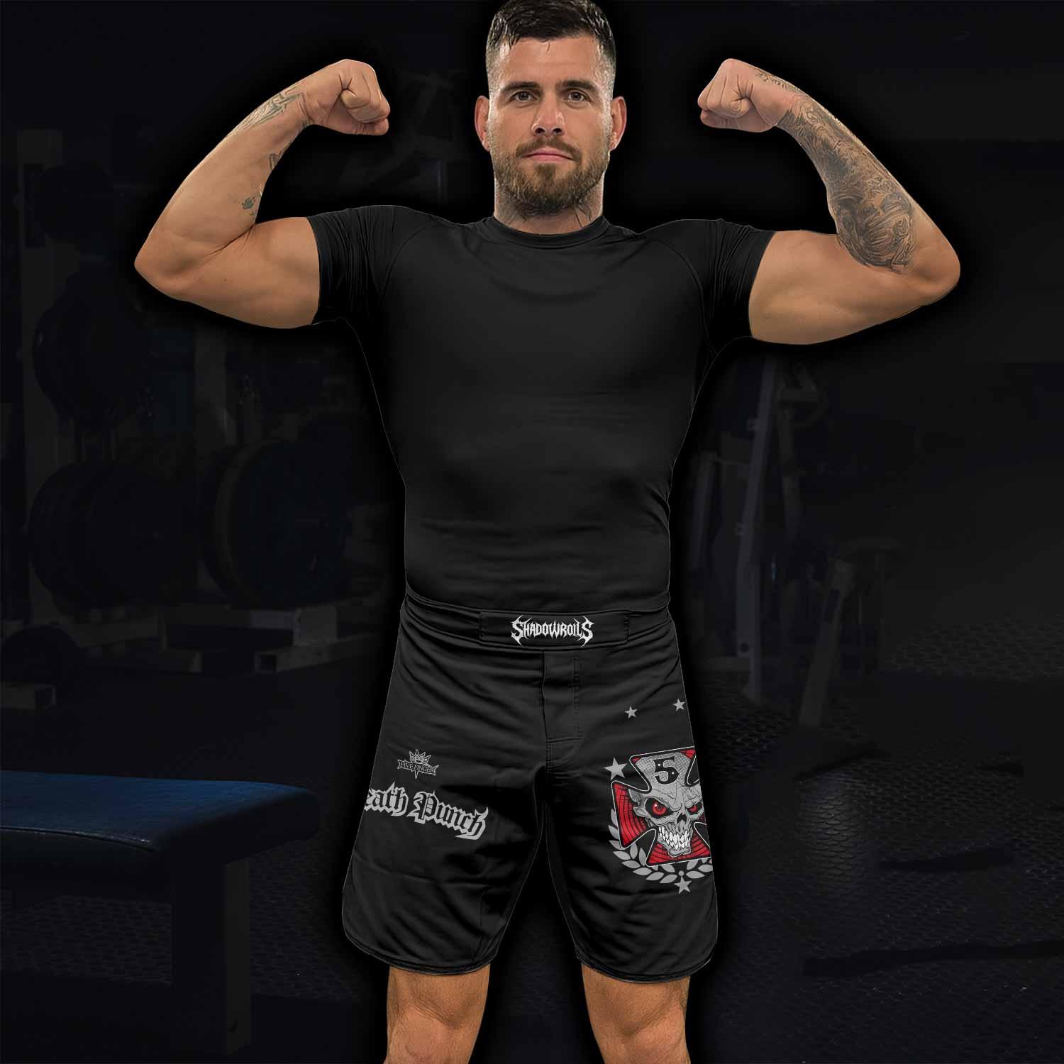 Death Punch Fight Shorts - lifestyle view