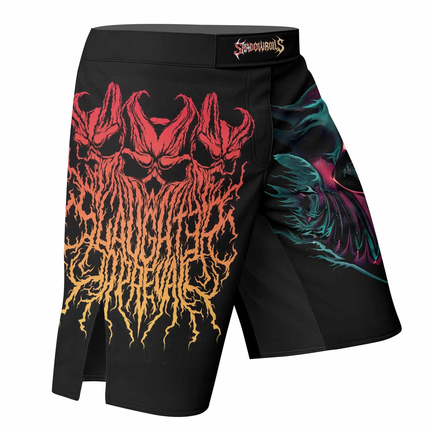 Kostolom Fight Shorts - right side mockup