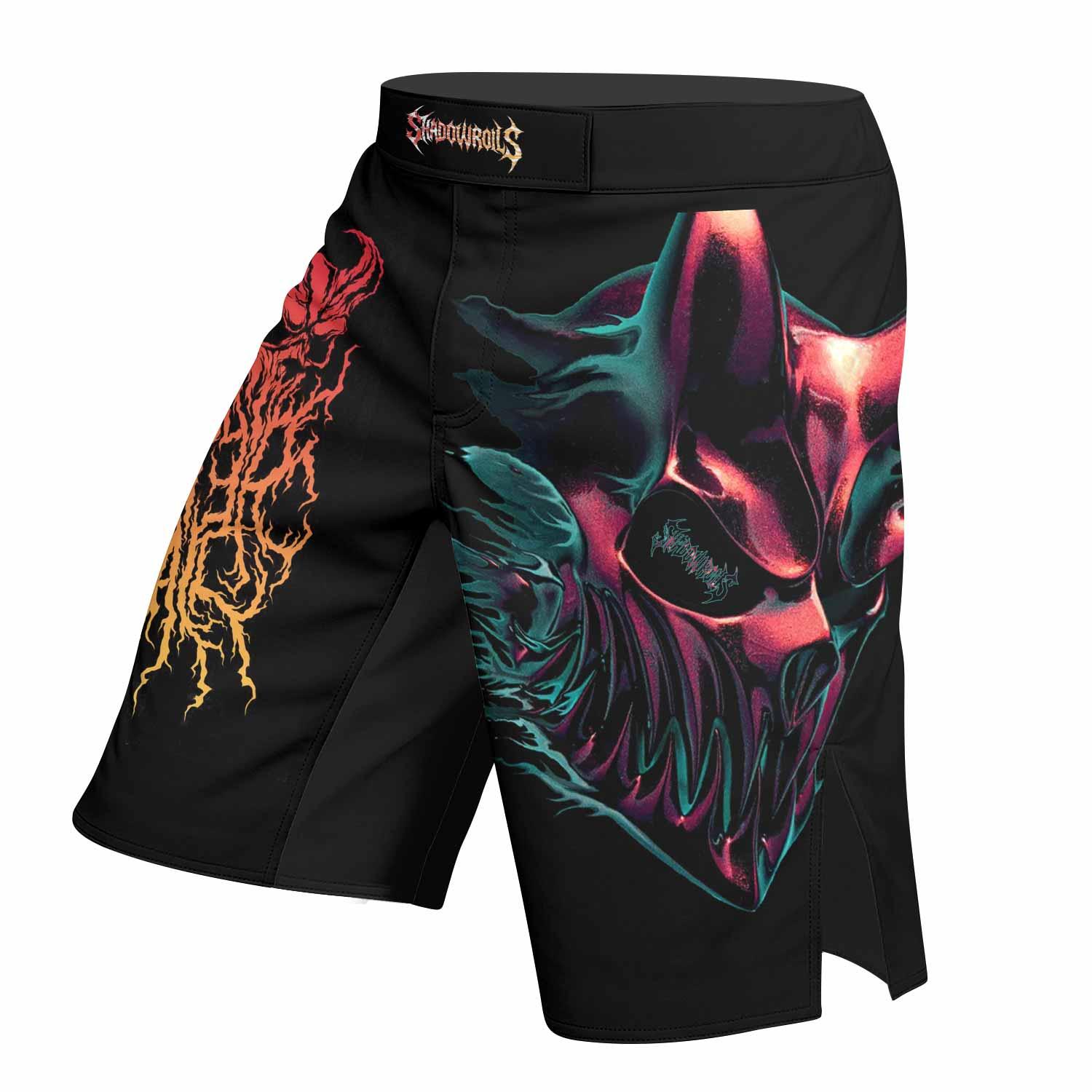 Kostolom Fight Shorts - left side mockup