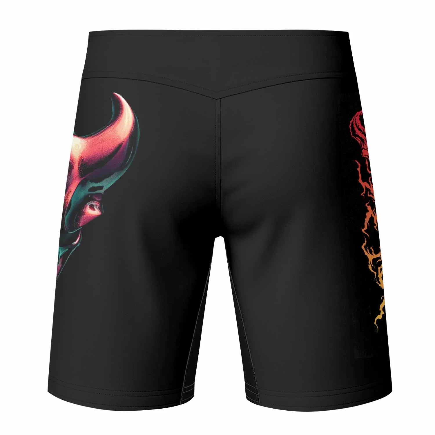 Kostolom Fight Shorts - back view mockup