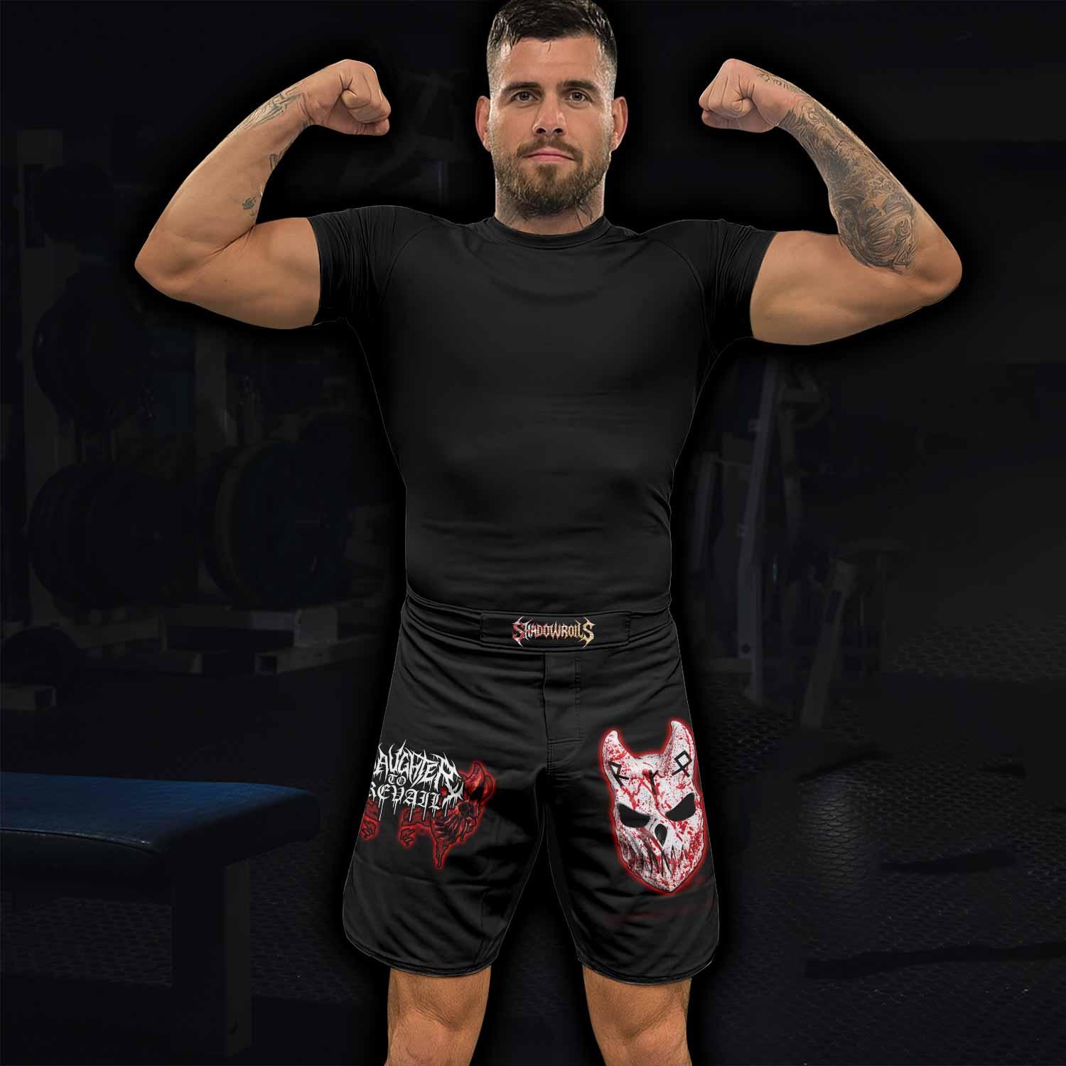 Slaughter to Prevail Fight Shorts - lifestyle view