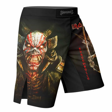 Iron Maiden Samurai Fight Shorts - right side mockup