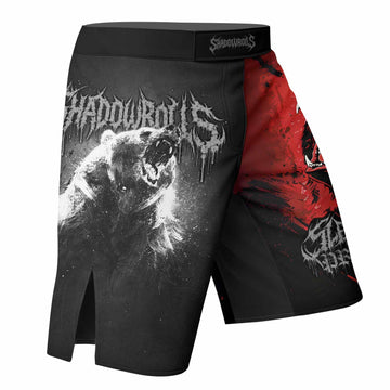 Slaughter to Prevail Bear Fight Shorts - right side mockup