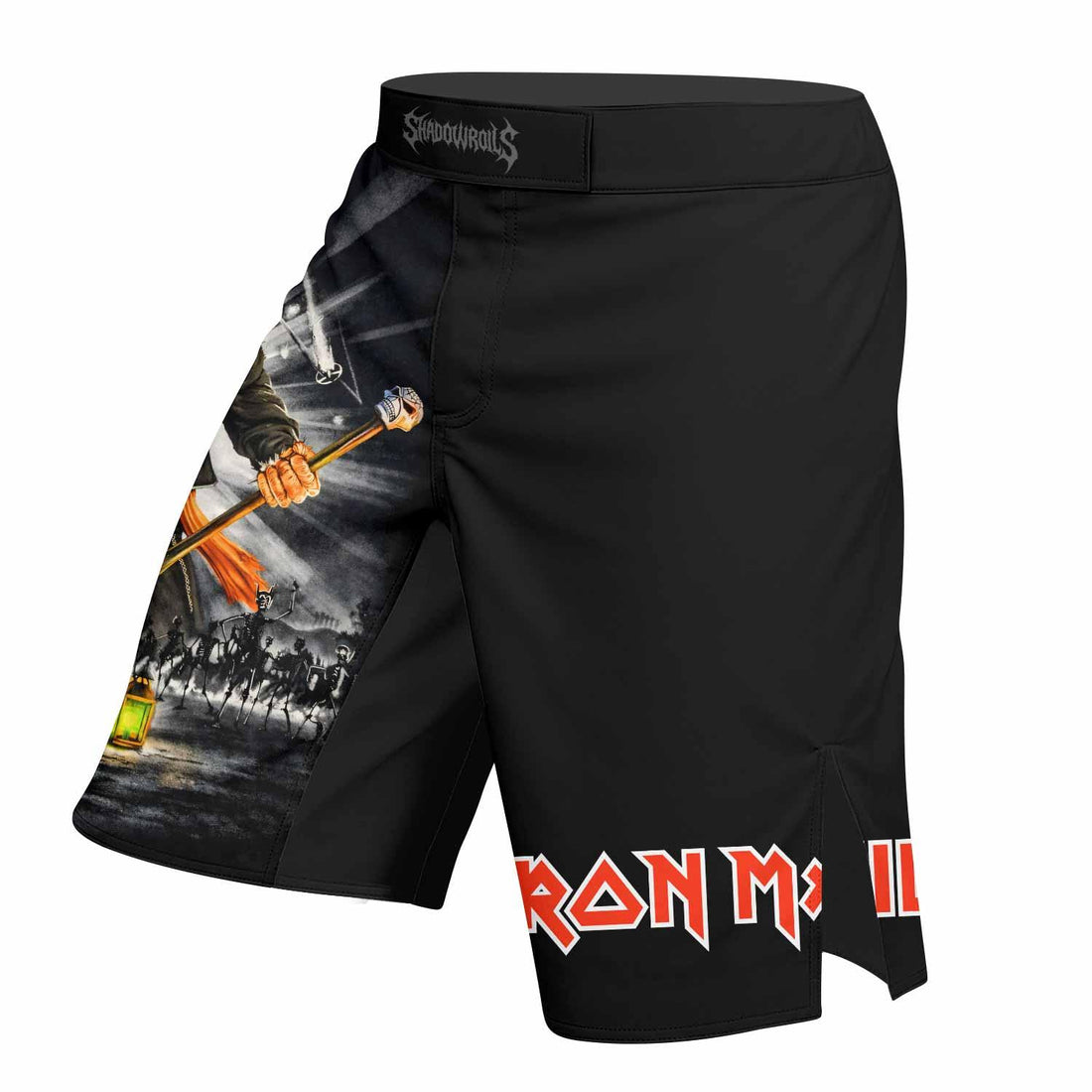 Iron Maiden Nights Of The Dead Fight Shorts - right side mockup