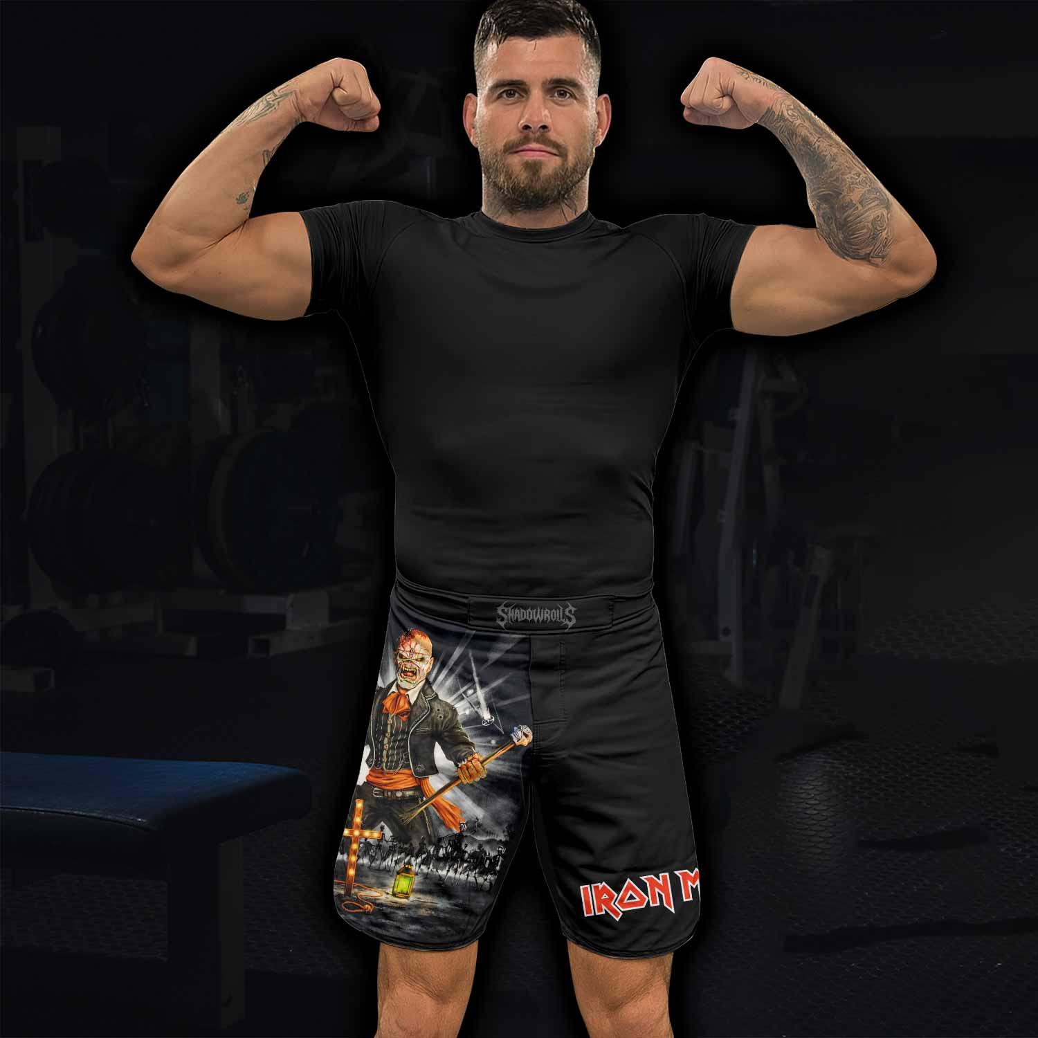 Iron Maiden Nights Of The Dead Fight Shorts - lifestyle view