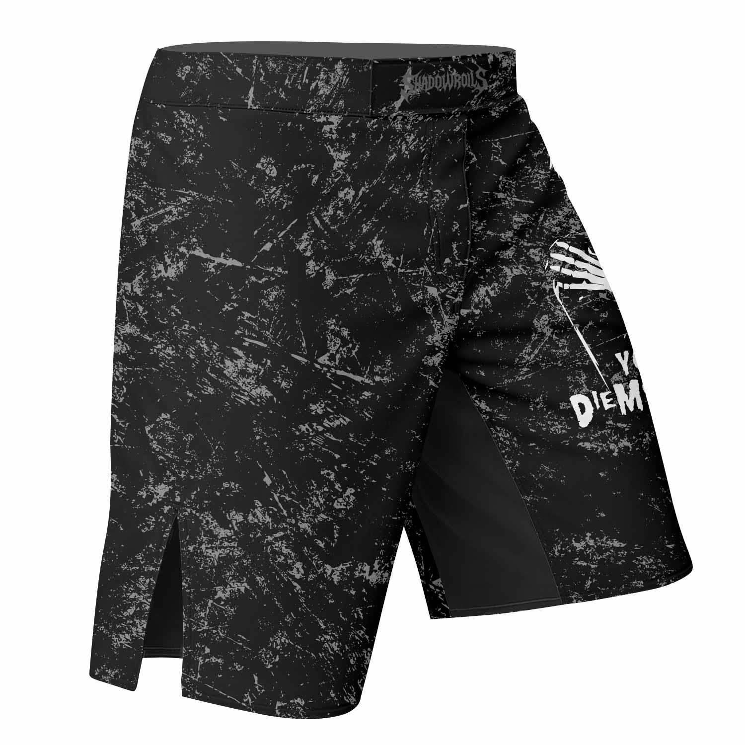 Misfits Die Monster Die Fight Shorts - right side mockup