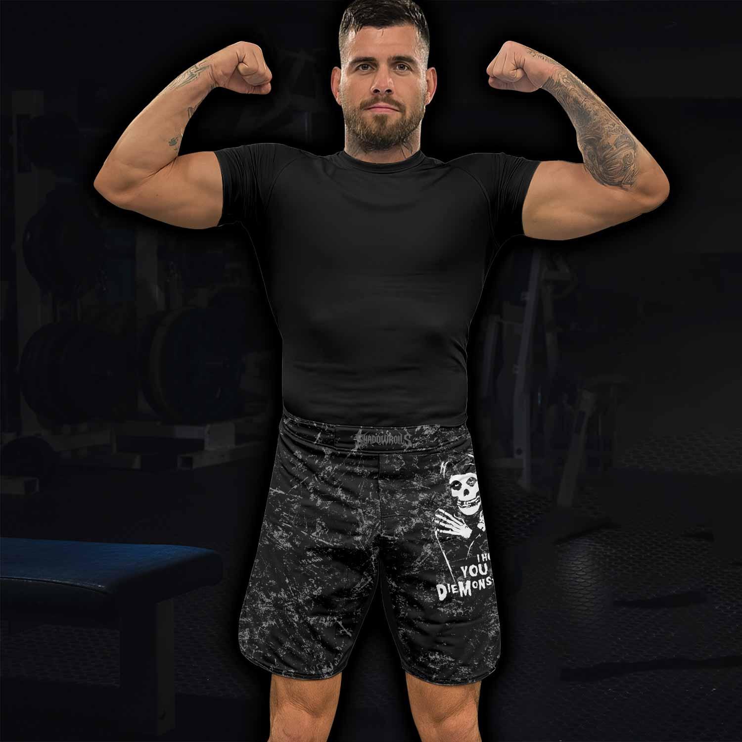 Misfits Die Monster Die Fight Shorts - lifestyle view