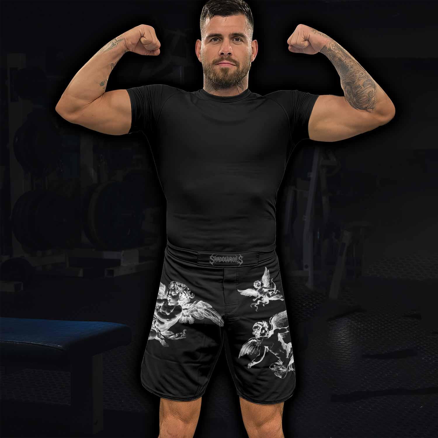 Angels of Solace Fight Shorts - lifestyle view