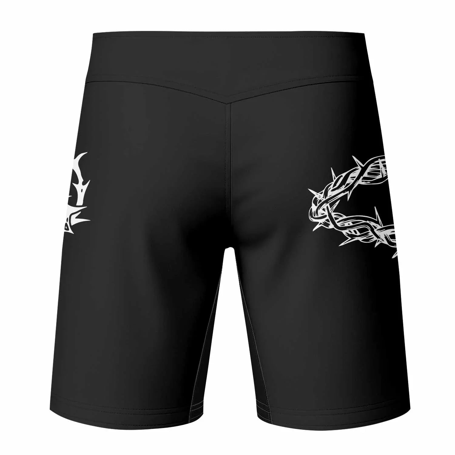 The King of Glory Fight Shorts - back view mockup