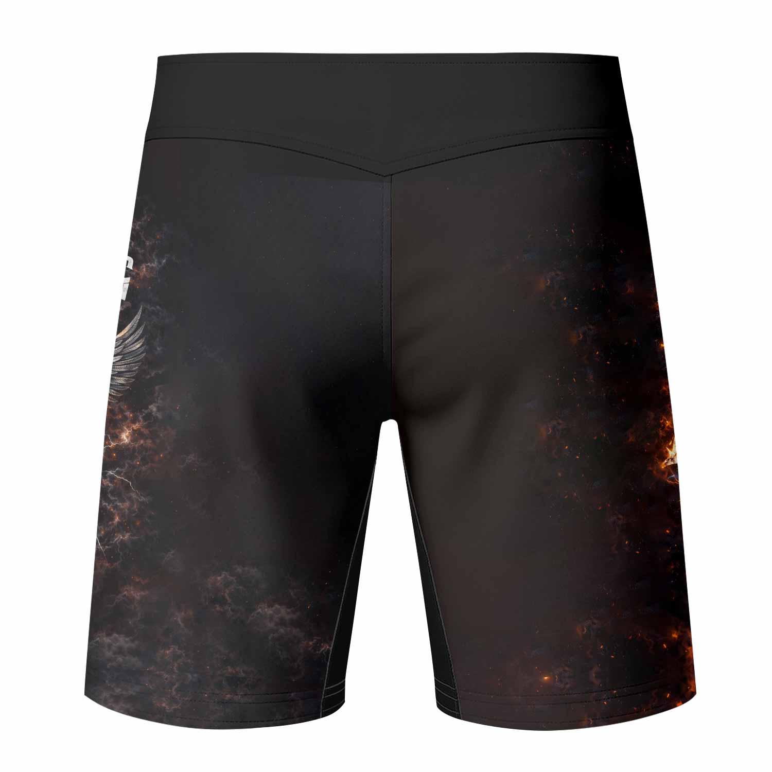 Christ is King Fight Shorts - back view mockup