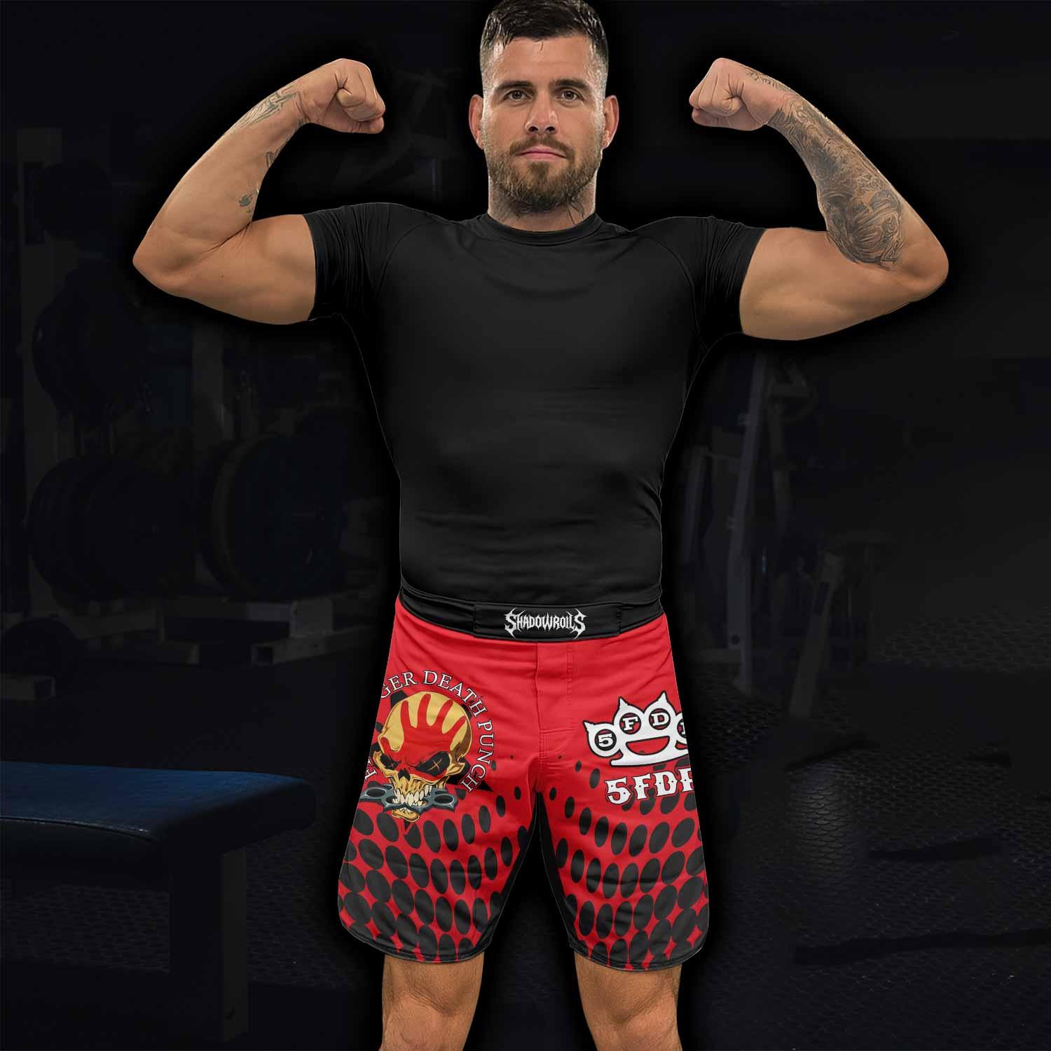Five Finger Death Punch 5FDP Fight Shorts - lifestyle view