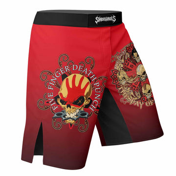 5FDP Five Finger Death Punch Fight Shorts - right side mockup