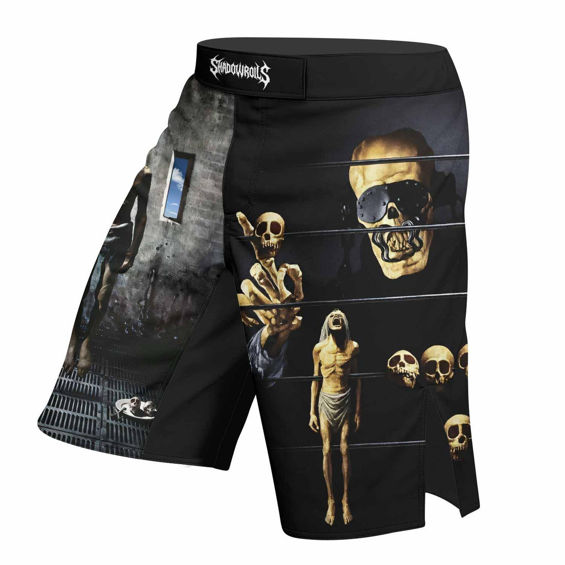 Megadeth Prison of Flesh Fight Shorts - right side mockup