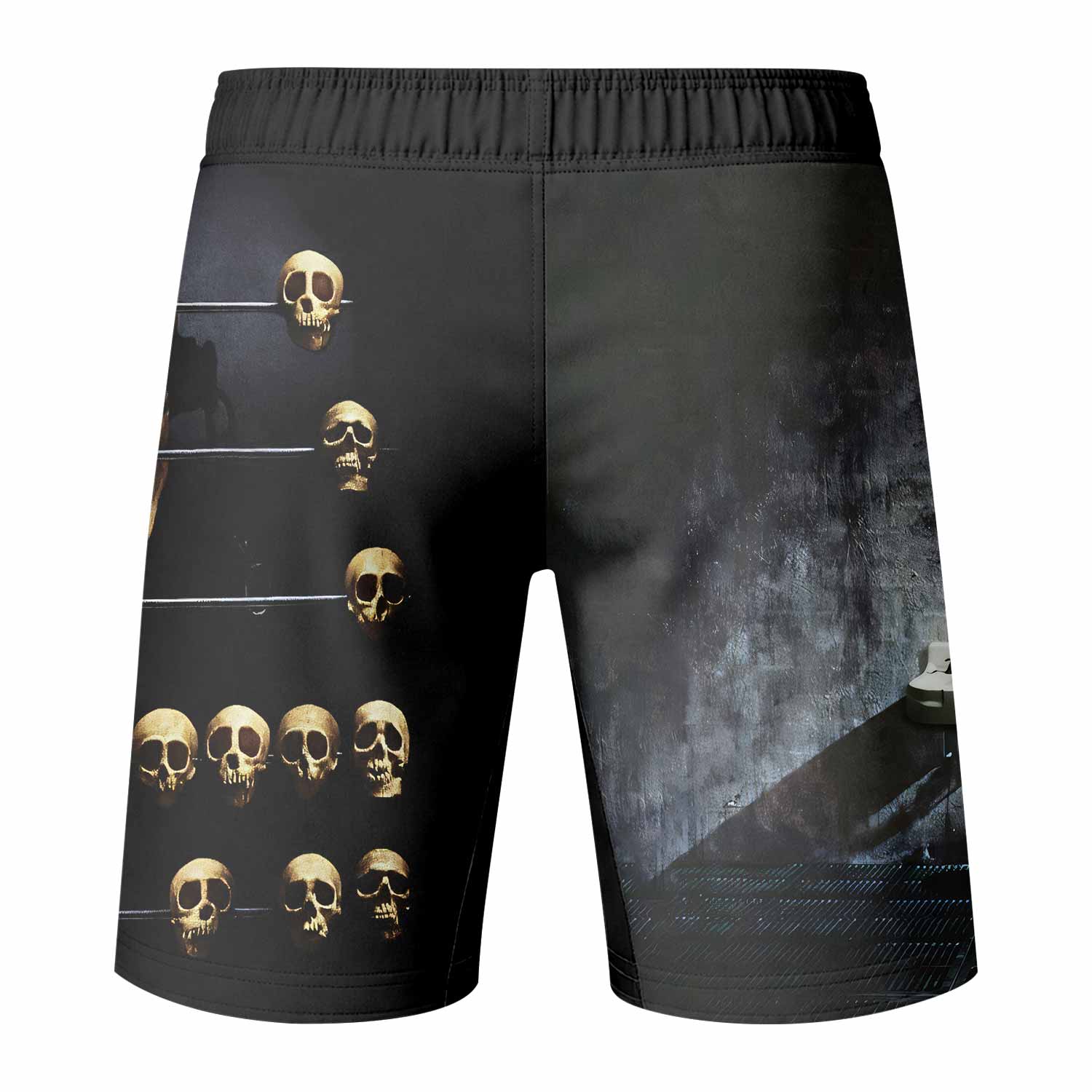 Megadeth Prison of Flesh Fight Shorts - back view mockup