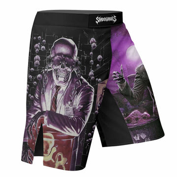 Megadeth Toxic Messiah Fight Shorts - right side mockup