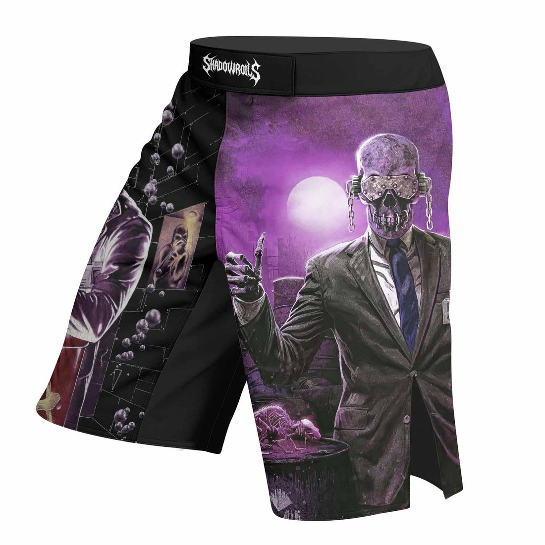 Megadeth Toxic Messiah Fight Shorts - right side mockup