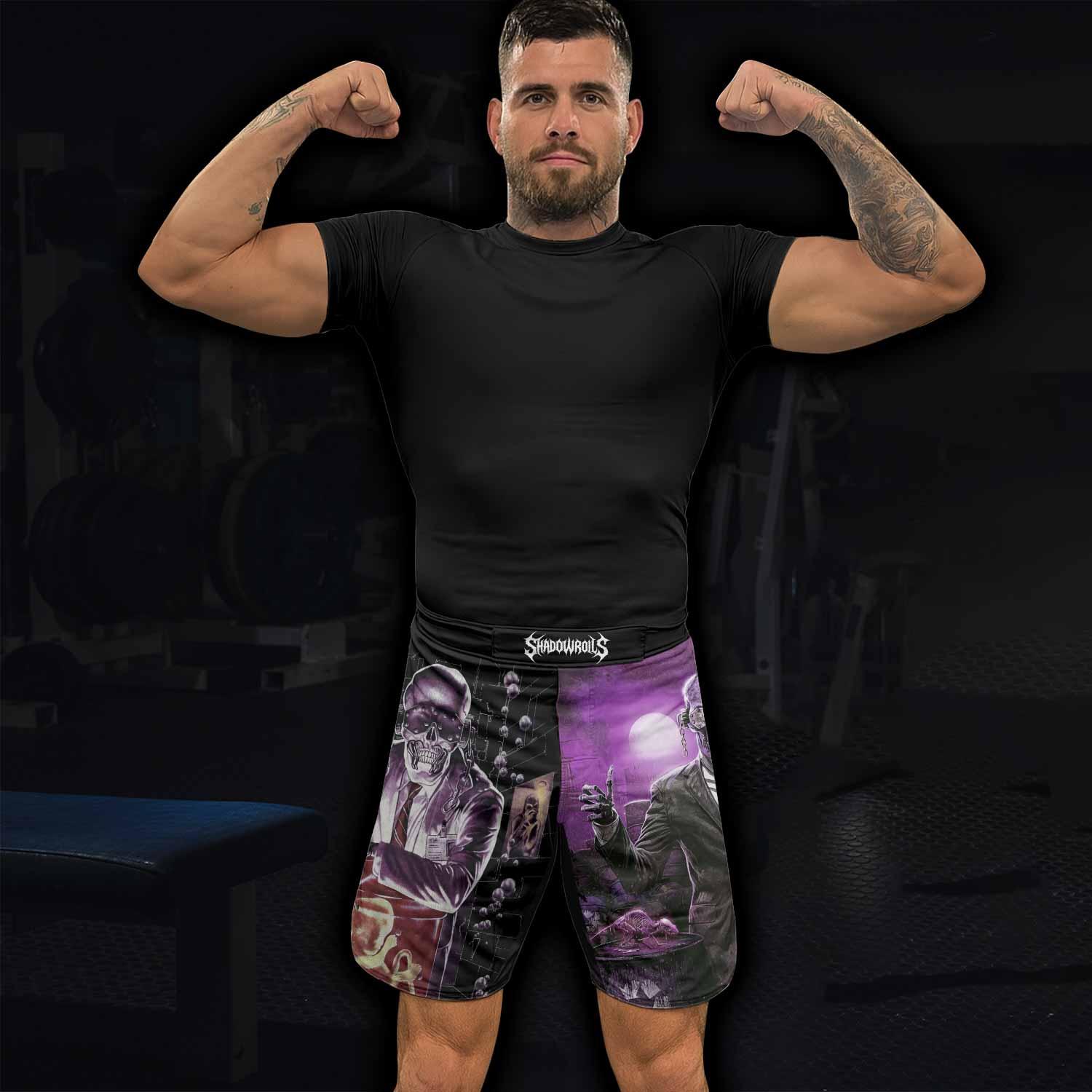 Megadeth Toxic Messiah Fight Shorts - lifestyle view