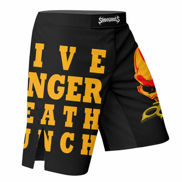 Five Finger Death Punch Camo Fight Shorts - right side mockup